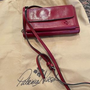 Authentic Patricia Nash Azario Red Crossbody Wallet, Brand New, Never Used